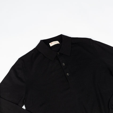 Fly3 Black Wool L/S Polo 3