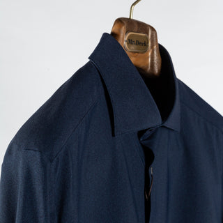 Stenstrom Navy Twill Jersey Dress Shirt 3