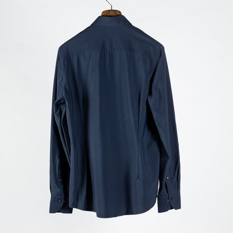 Stenstrom Navy Twill Jersey Dress Shirt 5