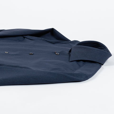 Stenstrom Navy Twill Jersey Dress Shirt 8