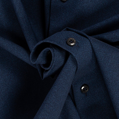 Stenstrom Navy Twill Jersey Dress Shirt 2