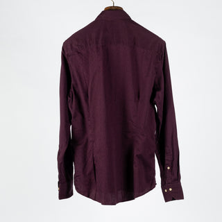 Stenstroms Dark Red Oxford Jersey Dress Shirt 5