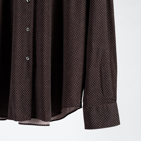 Xacus Brown Diamond Printed Active Dress Shirt 4