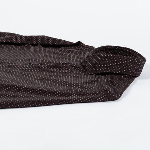 Xacus Brown Diamond Printed Active Dress Shirt 8