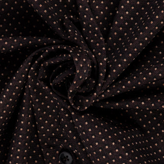 Xacus Brown Diamond Printed Active Dress Shirt 2
