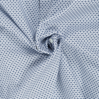 Stenstrom Blue & White Patterned Twill Dress Shirt 2