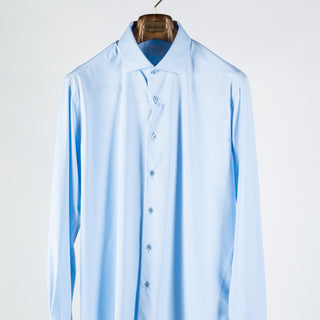 Xacus Sky Blue Active Dress Shirt w/ Matching Buttons FW25 5
