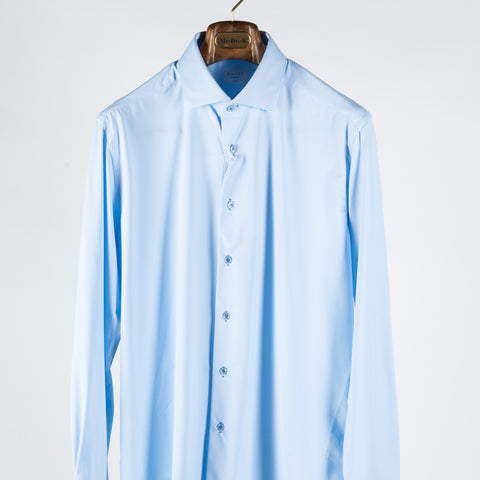 Xacus Sky Blue Active Dress Shirt w/ Matching Buttons FW25 5