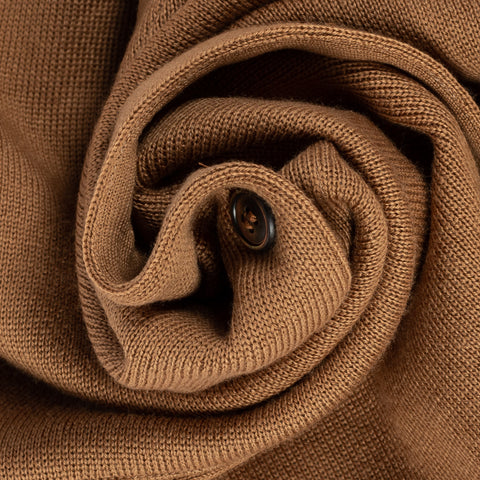 Gran Sasso Camel 5 Button Wool Vest - Wool, Merino, Made In Italy - Alternate View