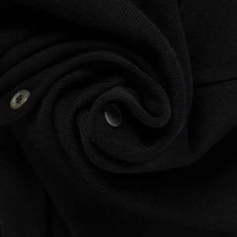 Gran Sasso Black 5 Button Wool Vest - Wool, Merino, Made In Italy - Alternate View
