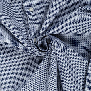 Xacus White & Dark Blue Patterned Dress Shirt 2