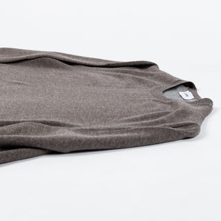 Gran Sasso Brown Wool Crewneck Sweater - Wool, Italian, Knit, Made In Italy - View 8