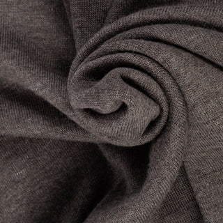 Gran Sasso Brown Wool Crewneck Sweater - Wool, Italian, Knit, Made In Italy - Alternate View
