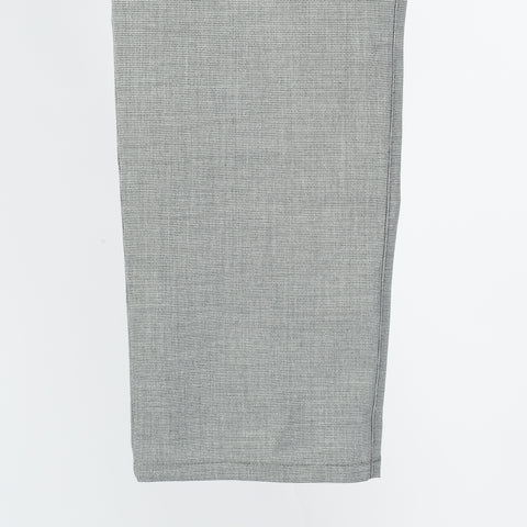 Alberto TwoTone Light Grey Ceramica Pipe Trousers - Viscose, Stretch, Slim Fit - View 6