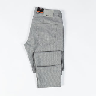 Alberto TwoTone Light Grey Ceramica Pipe Trousers 10