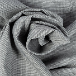 Alberto TwoTone Light Grey Ceramica Pipe Trousers - Viscose, Stretch, Slim Fit - Alternate View