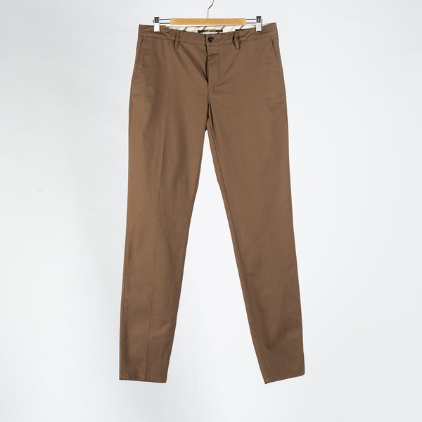 Brown Business Cotton Rob Trousers