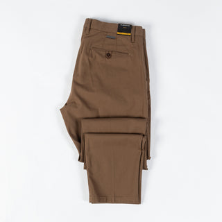 Alberto Brown Business Cotton Rob Trousers - Cotton, Stretch, Slim Fit - View 9