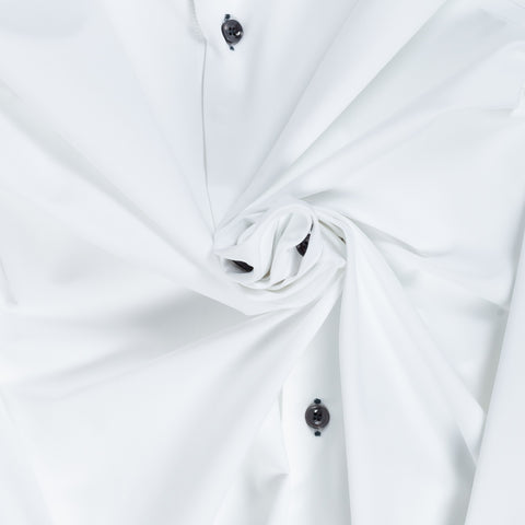 Xacus SS24 White Active Dress Shirt w/ Black Buttons 2