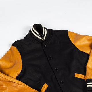 Dehen 1920 Black & Rust Varsity Jacket 3