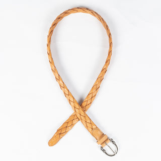 Anderson's Tan Hand-Braided Leather Belt - Denim, Leather, Made In Italy - Alternate View