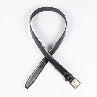 Anderson's Classic Black Leather Belt w/ Brass Buckle - Denim, Leather, Solid, Artisan - Alternate View