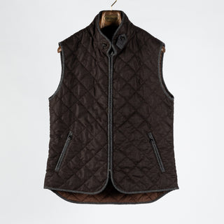 Brown Vitale Barberis Quilted Vest - Mr.Derk
