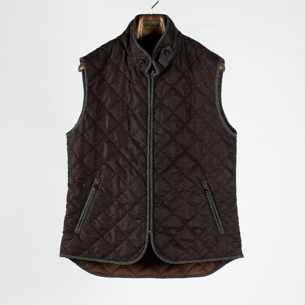 Brown Vitale Barberis Quilted Vest