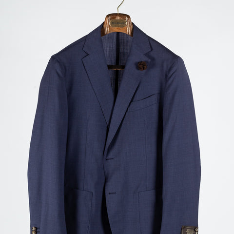Windsor Textured Blue Travel Fero Suit 6