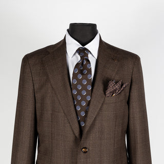 Tagliatore Brown Checked 2pc Suit 4