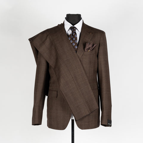 Tagliatore Brown Checked 2pc Suit 5