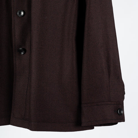 Tagliatore Burgundy Wool Overshirt 4