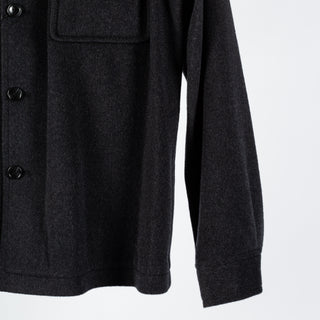 Tagliatore Charcoal Wool-Cashmere Overshirt 4