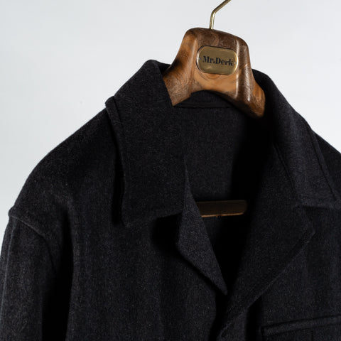 Tagliatore Charcoal Wool-Cashmere Overshirt 3