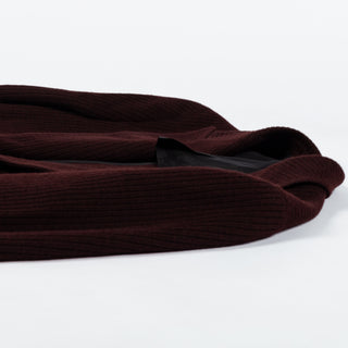 Tagliatore Burgundy Ribbed Peak Lapel Blazer 8