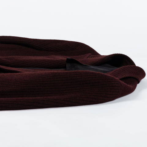 Tagliatore Burgundy Ribbed Peak Lapel Blazer 8