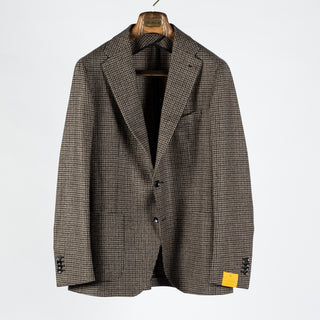 Tagliatore Brown Houndstooth Blazer 1