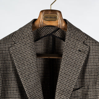 Tagliatore Brown Houndstooth Blazer 7
