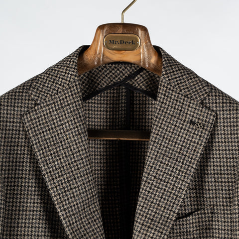 Tagliatore Brown Houndstooth Blazer 7