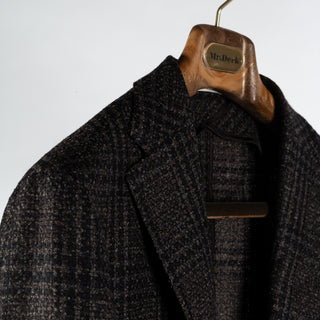 Tagliatore Textured Black & Brown Check Blazer 3