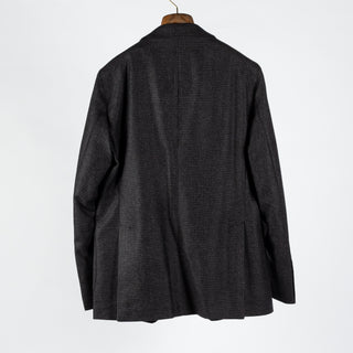 Tagliatore Charcoal Houndstooth Peak Lapel Blazer 5