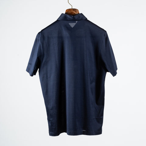 Gran Sasso Navy Scottish Lisle Polo Shirt 4