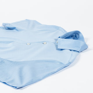 Gran Sasso Powder Blue Scottish Lisle Polo Shirt 7