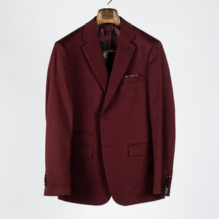 Lief Horsens Burgundy 2pc Stock Suit 1