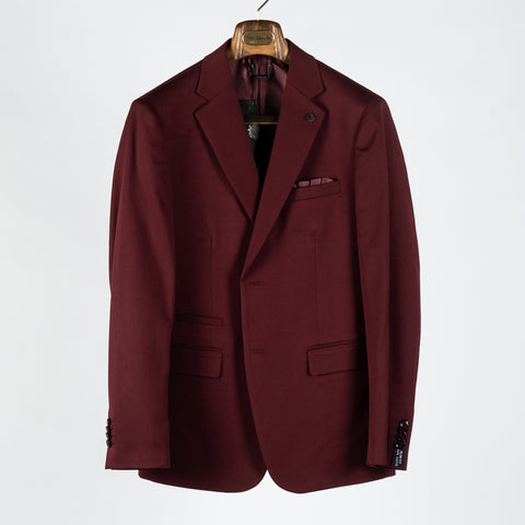 Lief Horsens Burgundy 2pc Stock Suit 1