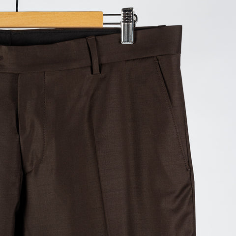 Lief Horsens Dark Brown Wool Blend Suit 12