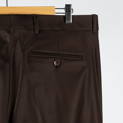 Lief Horsens Dark Brown Wool Blend Suit 15