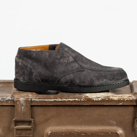 Doucal’s Charcoal Suede Chukka Slip On Ankle Boot 2