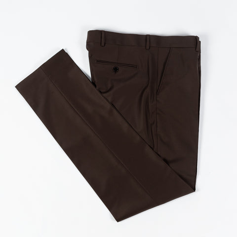 Lief Horsens Dark Brown Wool Blend Suit 17