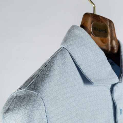 PYA Light Blue Printed Polo 3